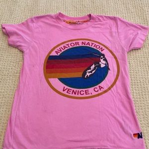 Pink Aviator Nation T-shirt